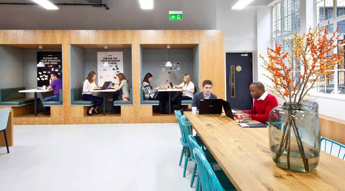 busy office space