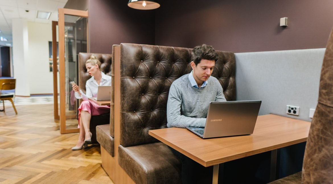 people in office